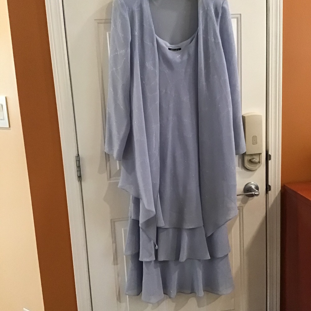 Two piece cocktail dress with over jacket